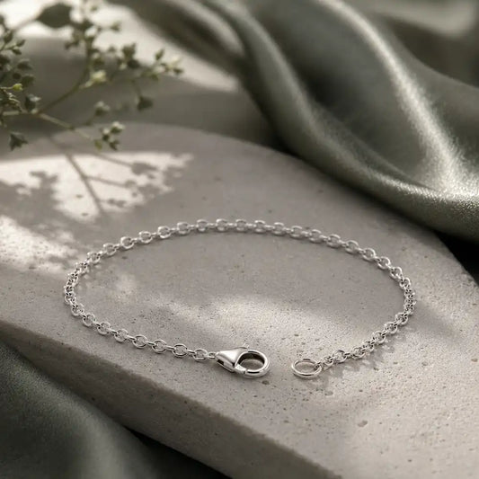 Bettelarmband aus 925 Silber für Charms Anhänger bild 2