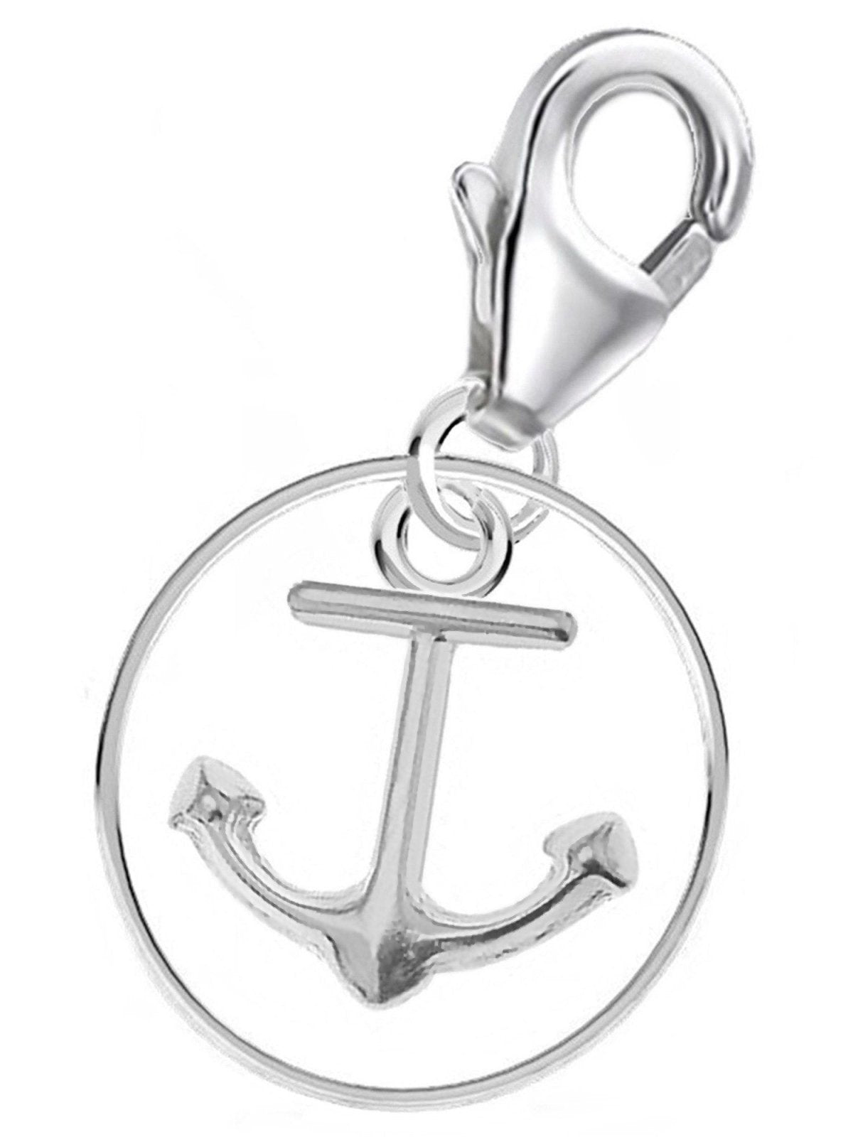 Anker Charm Silber 925 – maritimer Schmuck im Kreis Bild 1
