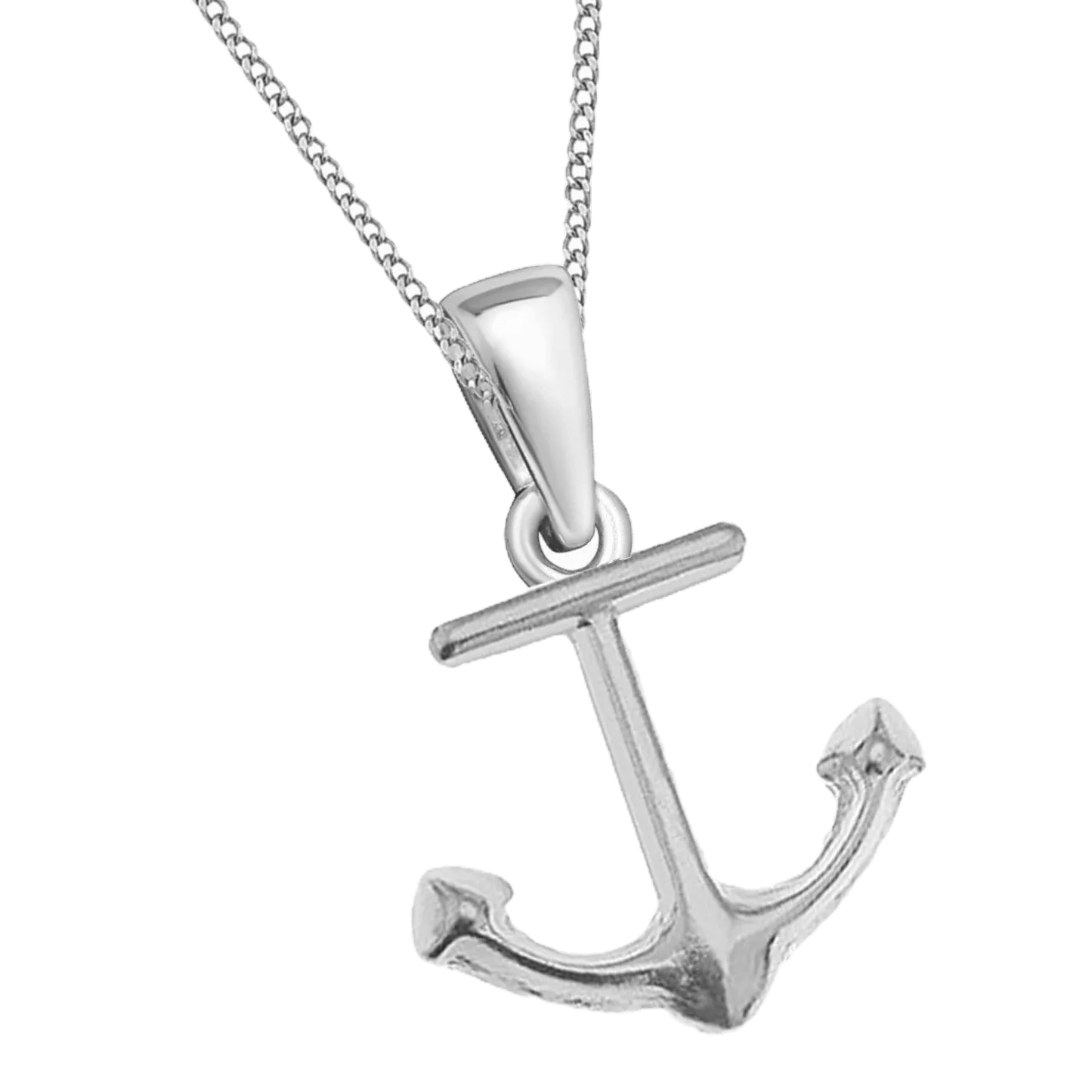 Anker Halskette mit Anhänger aus echtem 925 Silber 