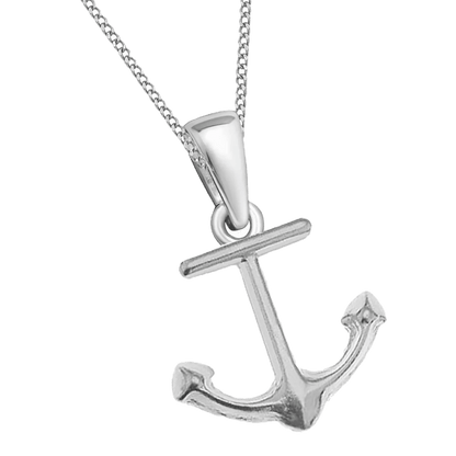 Anker Halskette mit Anhänger aus echtem 925 Silber 