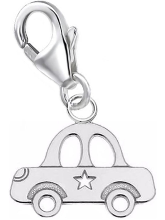 Auto Charm Silber – flacher Fahrzeug Armband Anhänger Bild 1