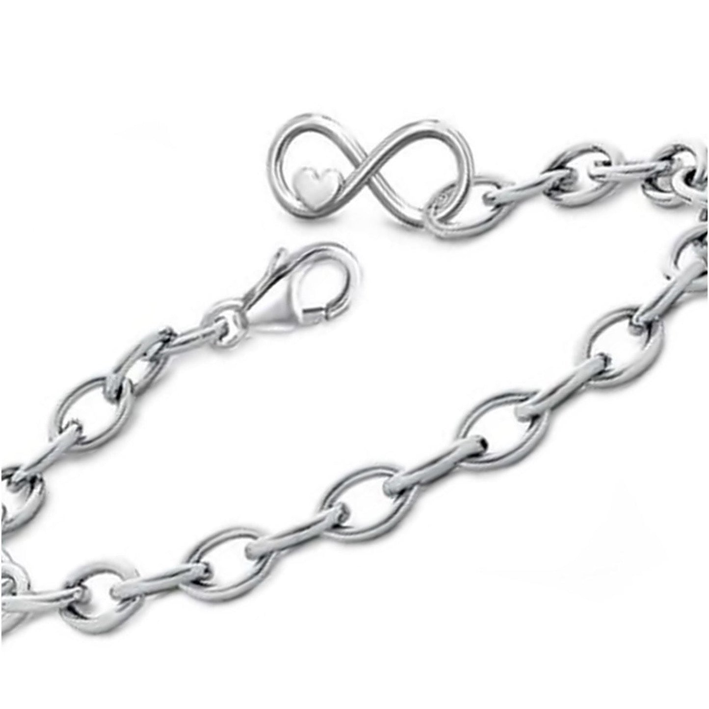 Bettelarmband Silber 925 – Unendlichkeit Armband für Charms Bild 1