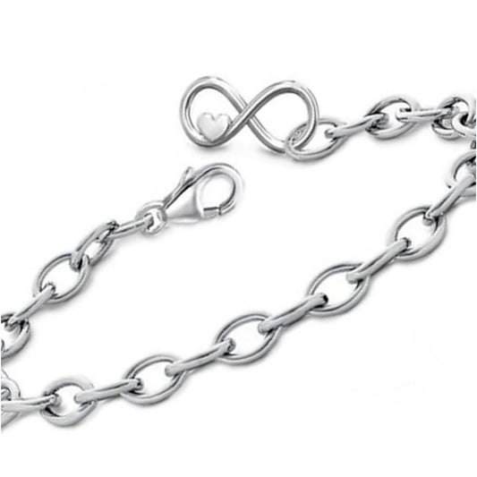 Bettelarmband Silber 925 – Unendlichkeit Armband für Charms Bild 1