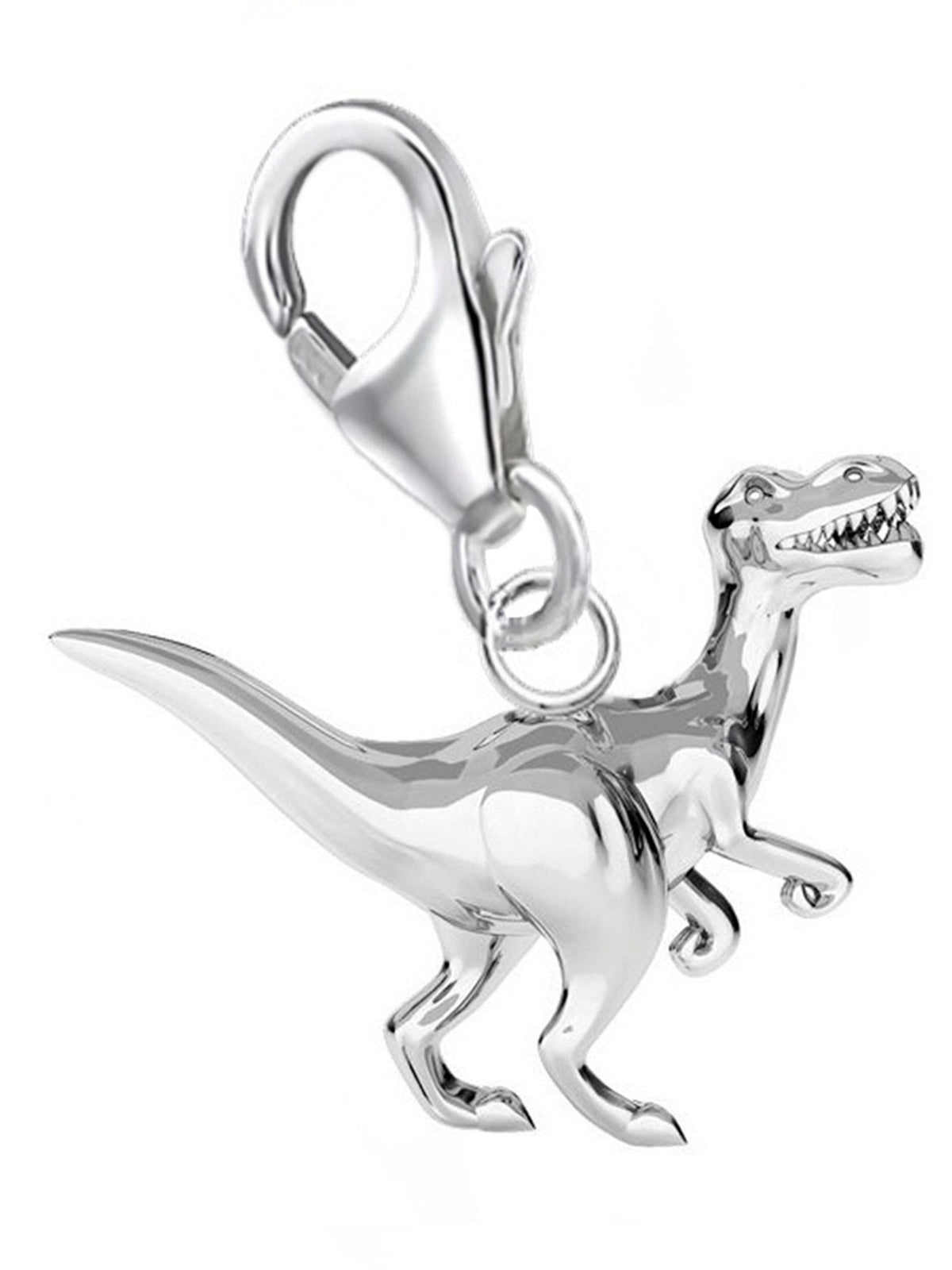 Dinosaurier Charm aus 925 Silber – Dino Anhänger für Armband 1