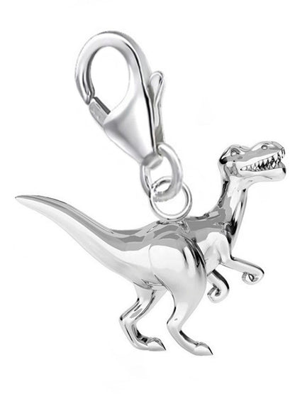 Dinosaurier Charm aus 925 Silber – Dino Anhänger für Armband 1