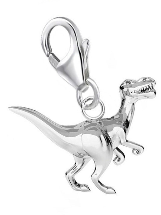 Dinosaurier Charm aus 925 Silber – Dino Anhänger für Armband 1