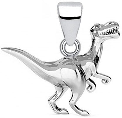 Dinosaurier Schmuckanhänger 925 Silber – Dino Kettenanhänger Bild 1