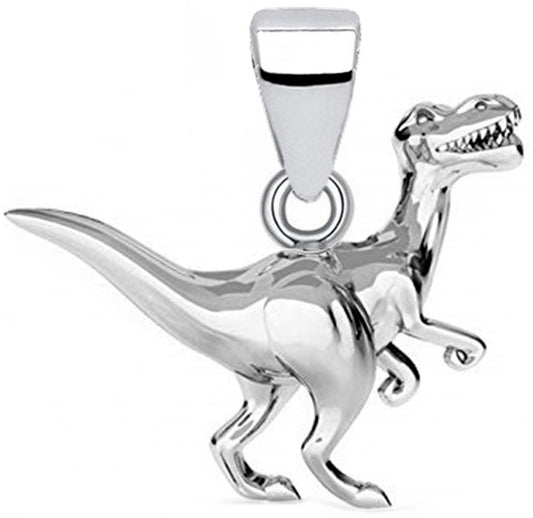Dinosaurier Schmuckanhänger 925 Silber – Dino Kettenanhänger Bild 1