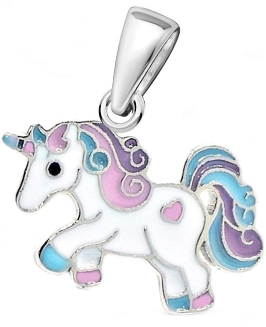 Einhorn Schmuckanhänger 925 Silber – Pferd Kinder Anhänger Bild 1
