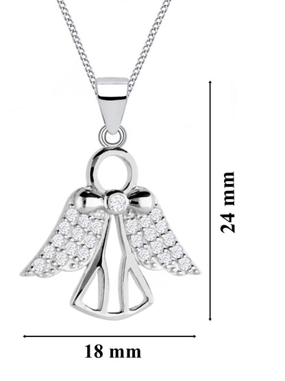 Elegante Schutzengel Kette aus 925 Silber mit feiner Halskette Bild 3