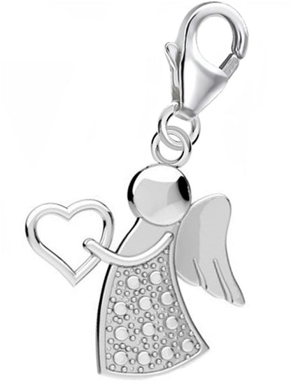 Engel Charm 925 Silber – Schutzengel Glücksbringer für Armbänder Bild 1