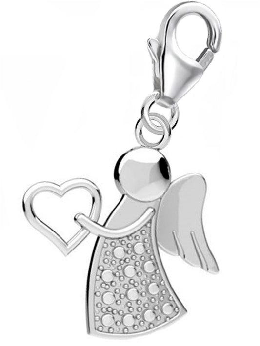 Engel Charm 925 Silber – Schutzengel Glücksbringer für Armbänder Bild 1