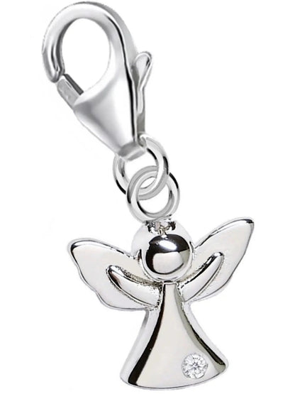 Engel Charm Silber 925 – kleiner Schutz Anhänger für Charmkette Bild 1
