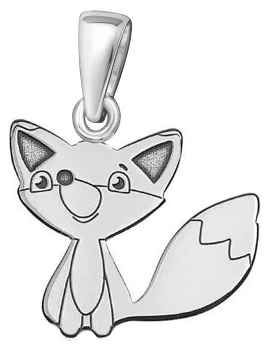 Fuchs Silberanhänger 925 Silber – Halsketten Anhänger Tierwelt Bild 1