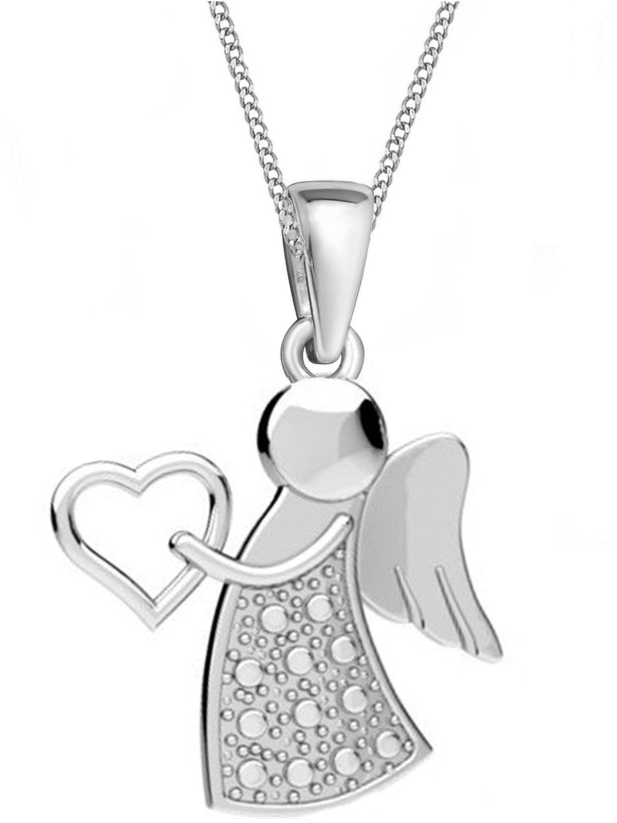 Halskette mit Engel Anhänger aus 925 Sterling Silber Bild 1