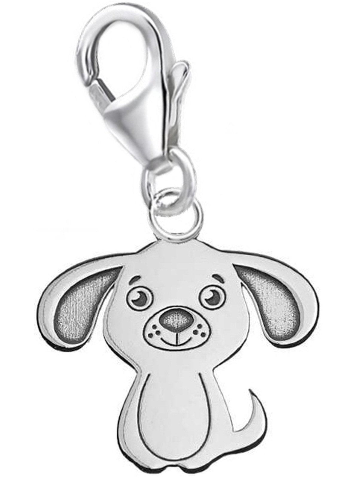 Hunde Charm 925 Silber – Bettelarmband Tier Anhänger Bild 1