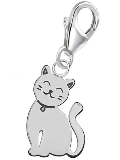 Katzen Charm aus 925 Silber – Schmuck für Tierfreunde Bild 1