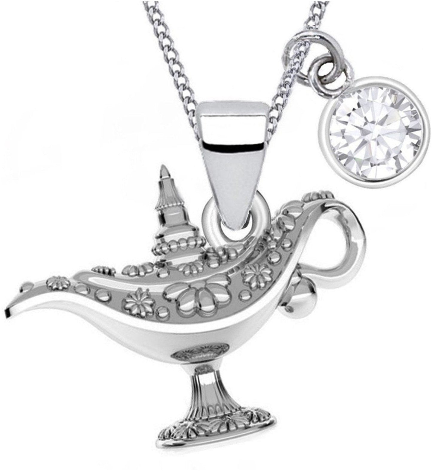Kinderkette mit Wunderlampe Anhänger aus echtem 925 Silber Bild 1