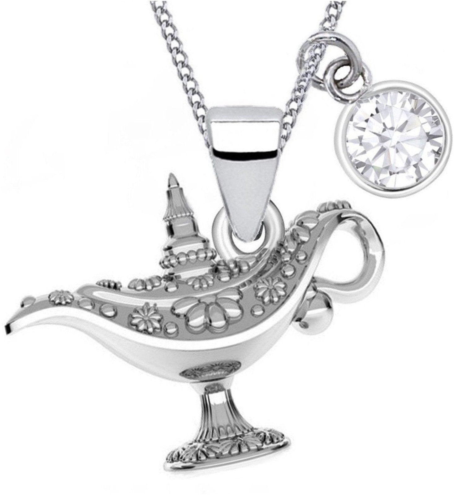 Kinderkette mit Wunderlampe Anhänger aus echtem 925 Silber Bild 1