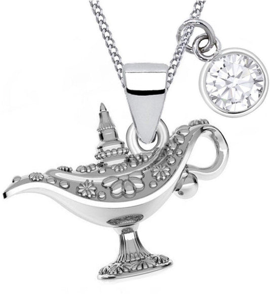 Kinderkette mit Wunderlampe Anhänger aus echtem 925 Silber Bild 1