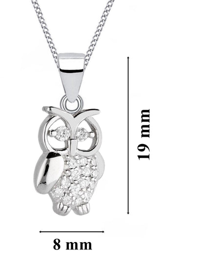 Kleine Vogel Halskette aus 925 Silber mit Zirkonia Bild 3