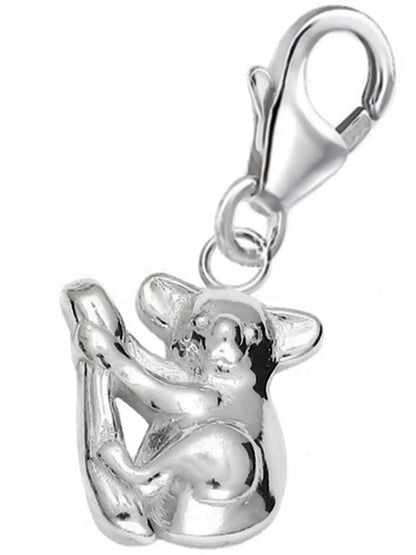 Koala Charm aus 925 Silber – Tier Anhänger für Armband Bild 1
