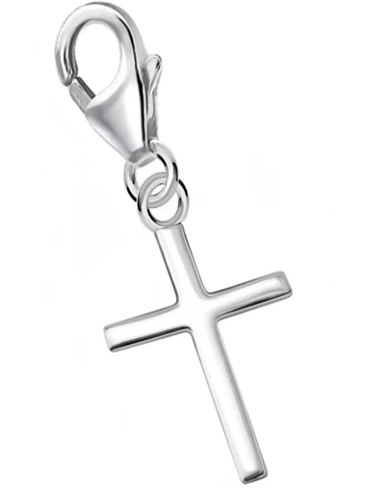 Kreuz Charm Silber 925 – Bettelarmband Anhänger Bild 1