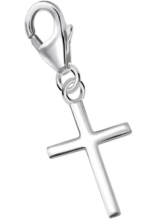 Kreuz Charm Silber 925 – Bettelarmband Anhänger Bild 1