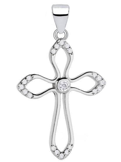 Kreuz Kettenanhänger aus 925 Silber - Anhänger ohne Kette Bild 1