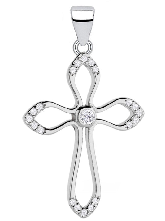 Kreuz Kettenanhänger aus 925 Silber - Anhänger ohne Kette Bild 1