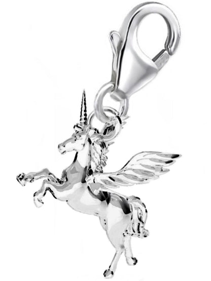 Pegasus Einhorn Charm 925 Silber für Bettelarmband Schmuck Bild 1