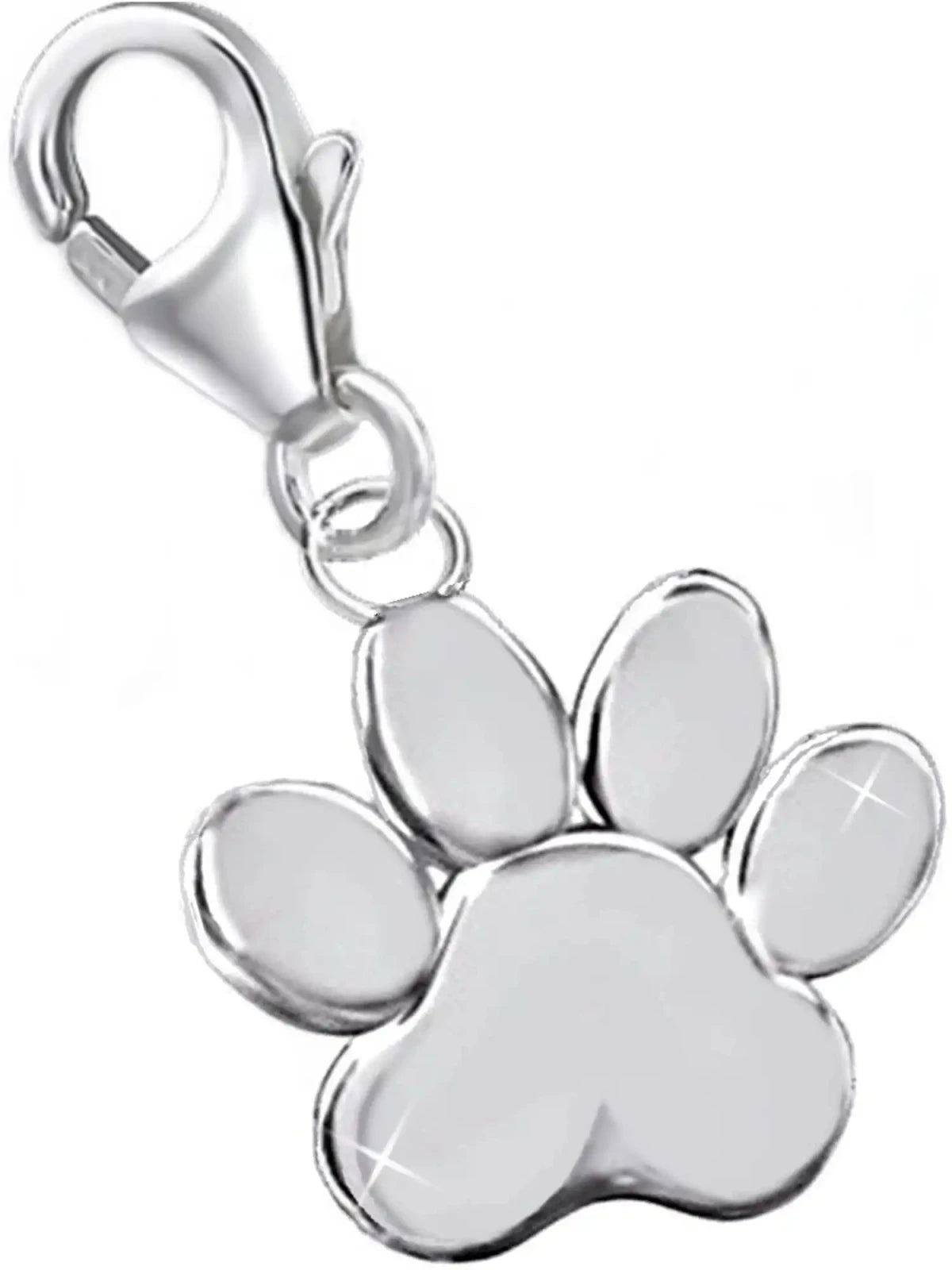 Pfote Charm Silber 925 – Schmuck für Tierfreunde Bild 1