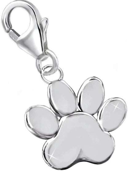 Pfote Charm Silber 925 – Schmuck für Tierfreunde Bild 1