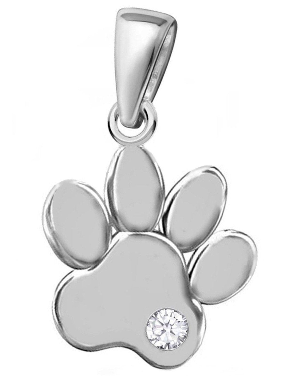 Pfoten Schmuckanhänger aus 925 Sterling Silber - Katzenpfote Bild 1