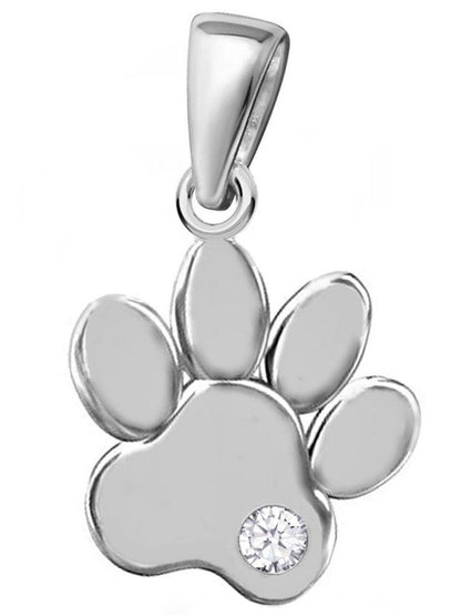 Pfoten Schmuckanhänger aus 925 Sterling Silber - Katzenpfote Bild 1