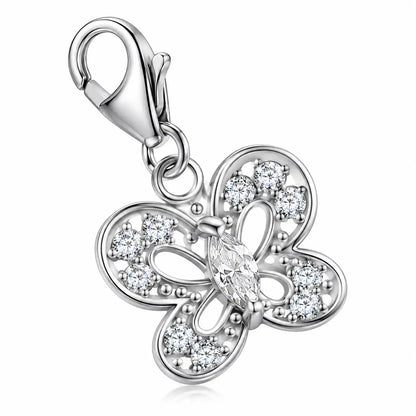 Schmetterling Charm aus 925 Silber – Kinder Anhänger für Armband bild 1