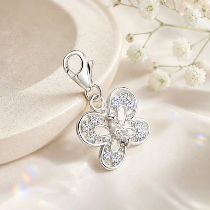 Mini Schmetterling Charm 925 Silber – Kinder Anhänger