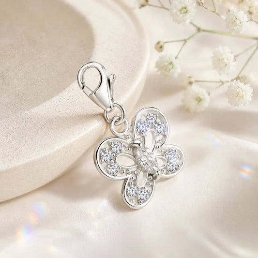 Mini Schmetterling Charm 925 Silber – Kinder Anhänger