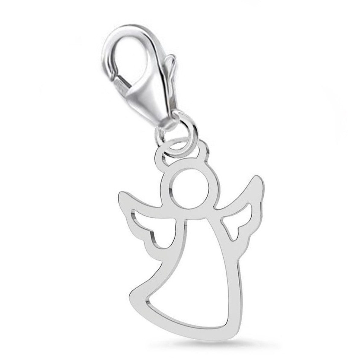 Schutzengel Charm Silber 925 – Engel Anhänger für Charmkette Bild 1
