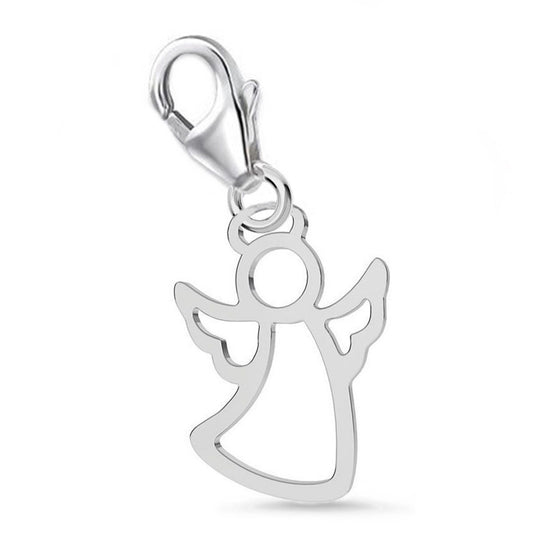 Schutzengel Charm Silber 925 – Engel Anhänger für Charmkette Bild 1