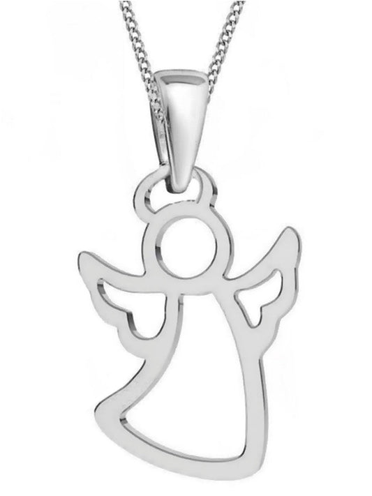 Schutzengel Kinder Silberkette aus 925 Silber - Geschenkidee Bild 1