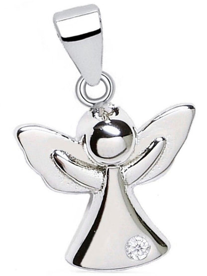 Schutzengel Silberanhänger aus 925 Silber mit Zirkonia Bild 1