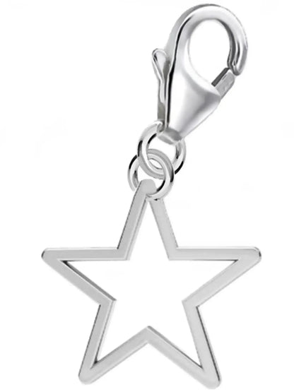 Stern Charm aus 925 Sterling Silber – Himmel Anhänger Bild 1