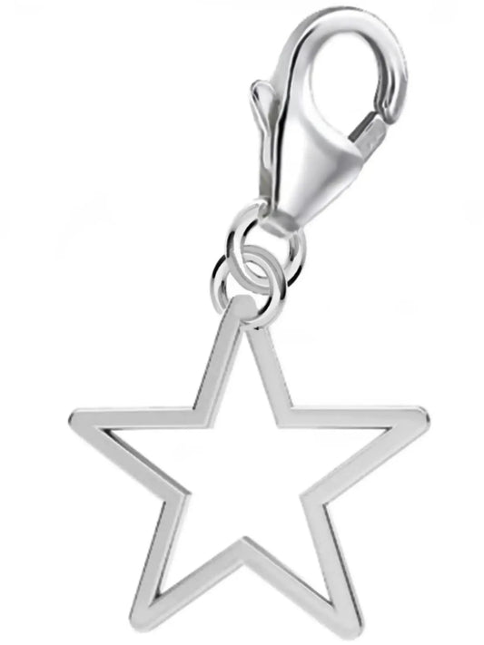 Stern Charm aus 925 Sterling Silber – Himmel Anhänger Bild 1