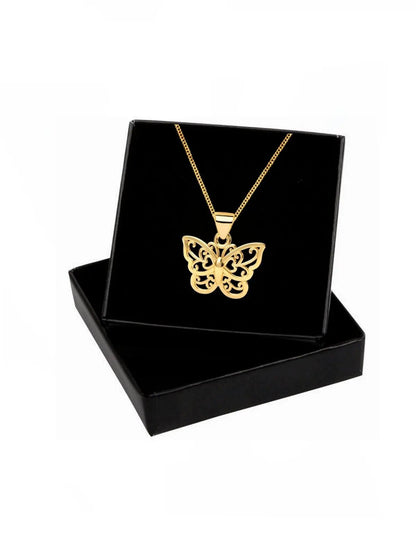 Vergoldeter kleiner Schmetterling mit Kette aus 925 Silber Bild 3