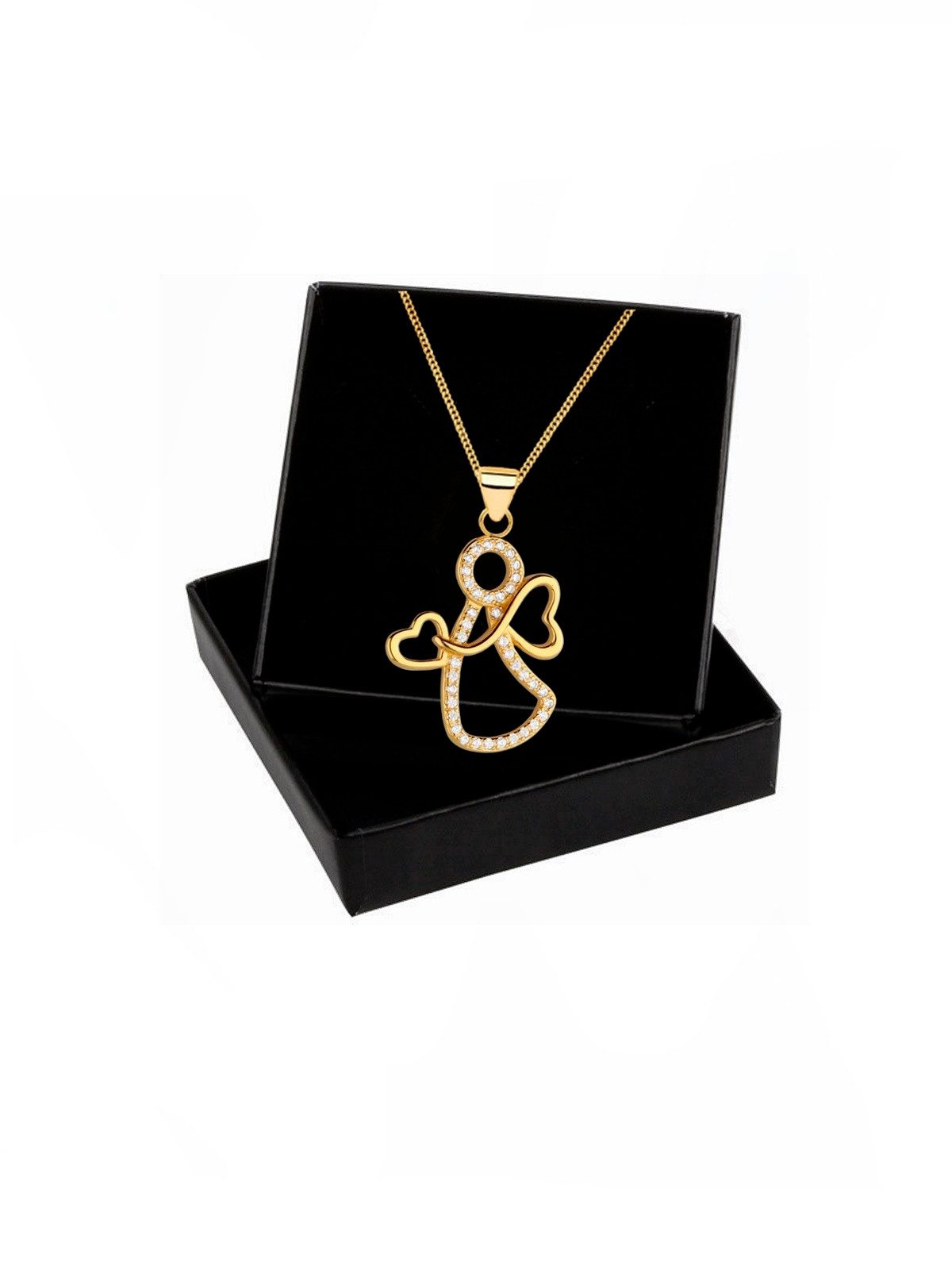 Zarte Engel Halskette mit goldener Vergoldung mit Geschenketui Bild 3