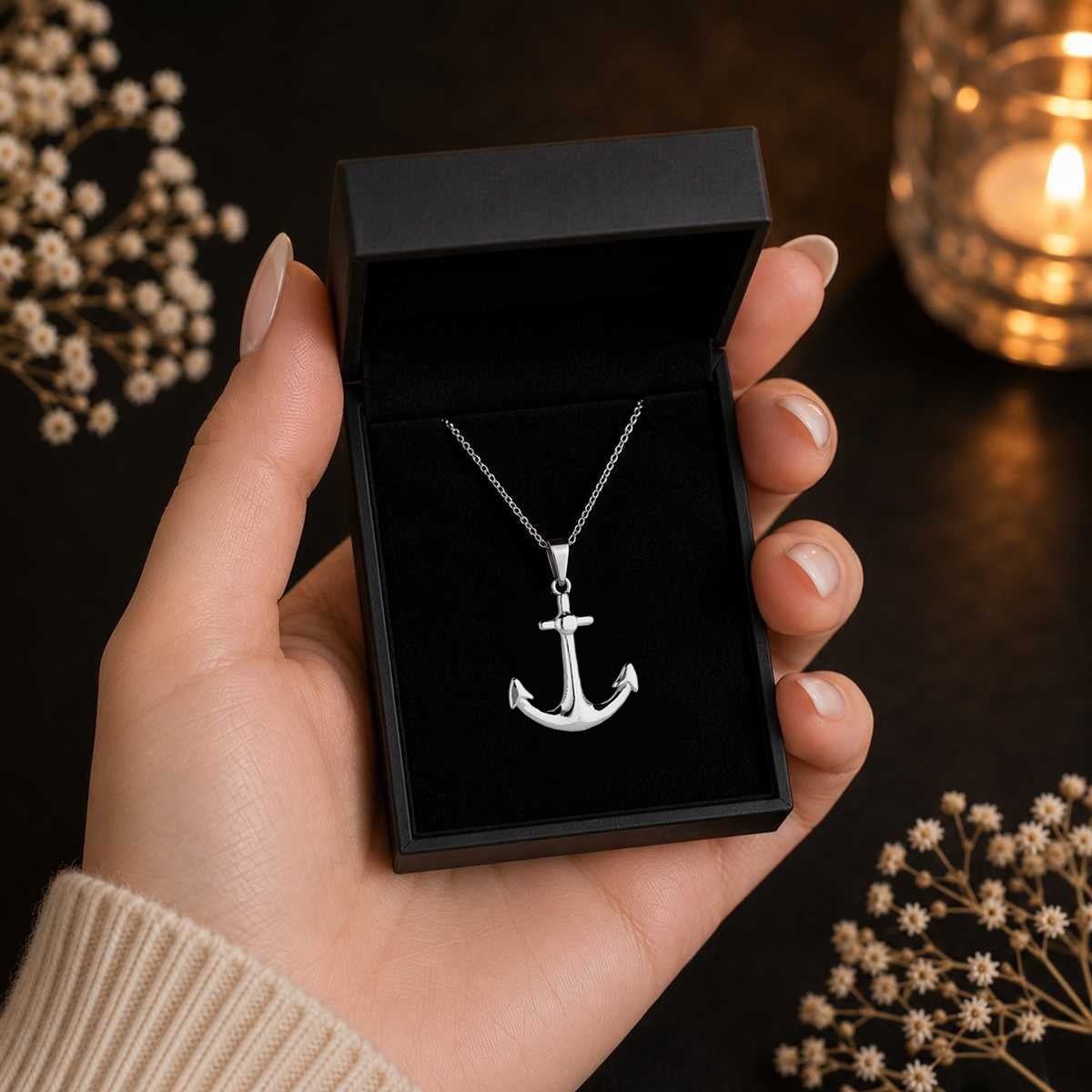 Anker Halskette in meiner Premium Schmuckgeschenkbox 65