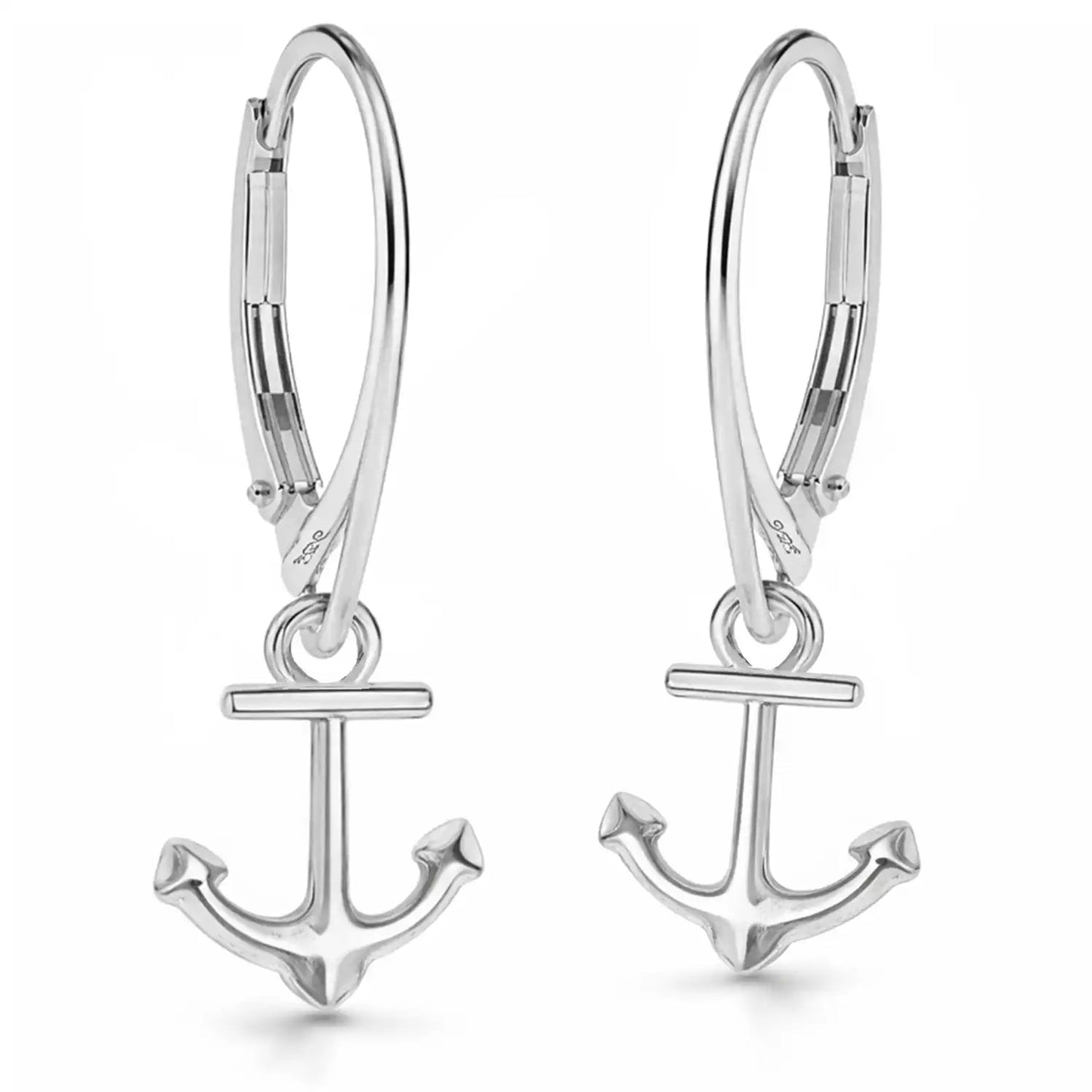 Anker Ohrhänger 925 Silber – Meer Schmuck Ohrringe Bild 1