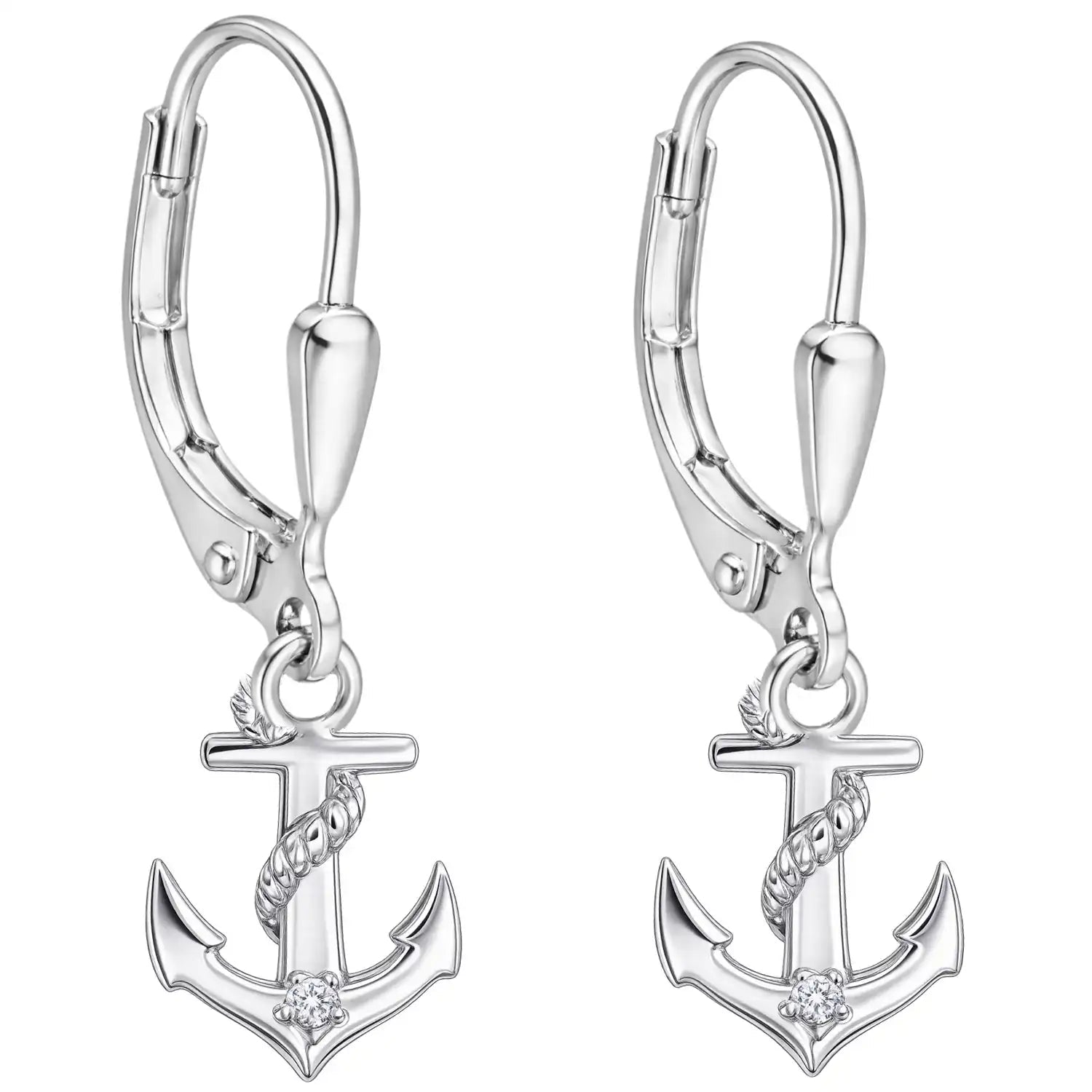 Anker Ohrhänger Kinder 925 Silber – leichte Ohrringe Bild 1