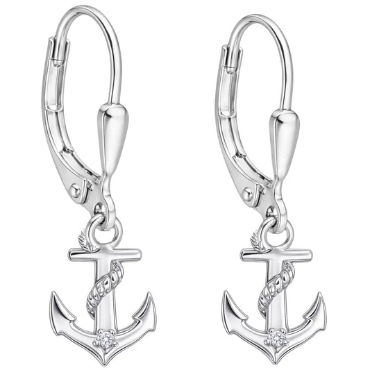 Anker Ohrhänger Kinder 925 Silber – leichte Ohrringe Bild 1